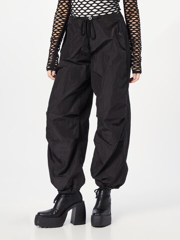 Loosefit Pantalon 'Rian' Edikted en noir : devant