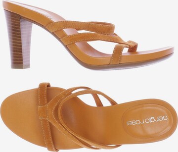 Sergio Rossi Sandals & High-Heeled Sandals in 36 in Orange: front