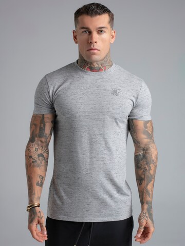 Maglietta di SikSilk in grigio: frontale