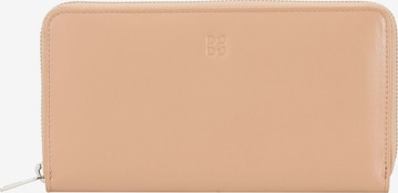 DuDu Wallet in Beige: front