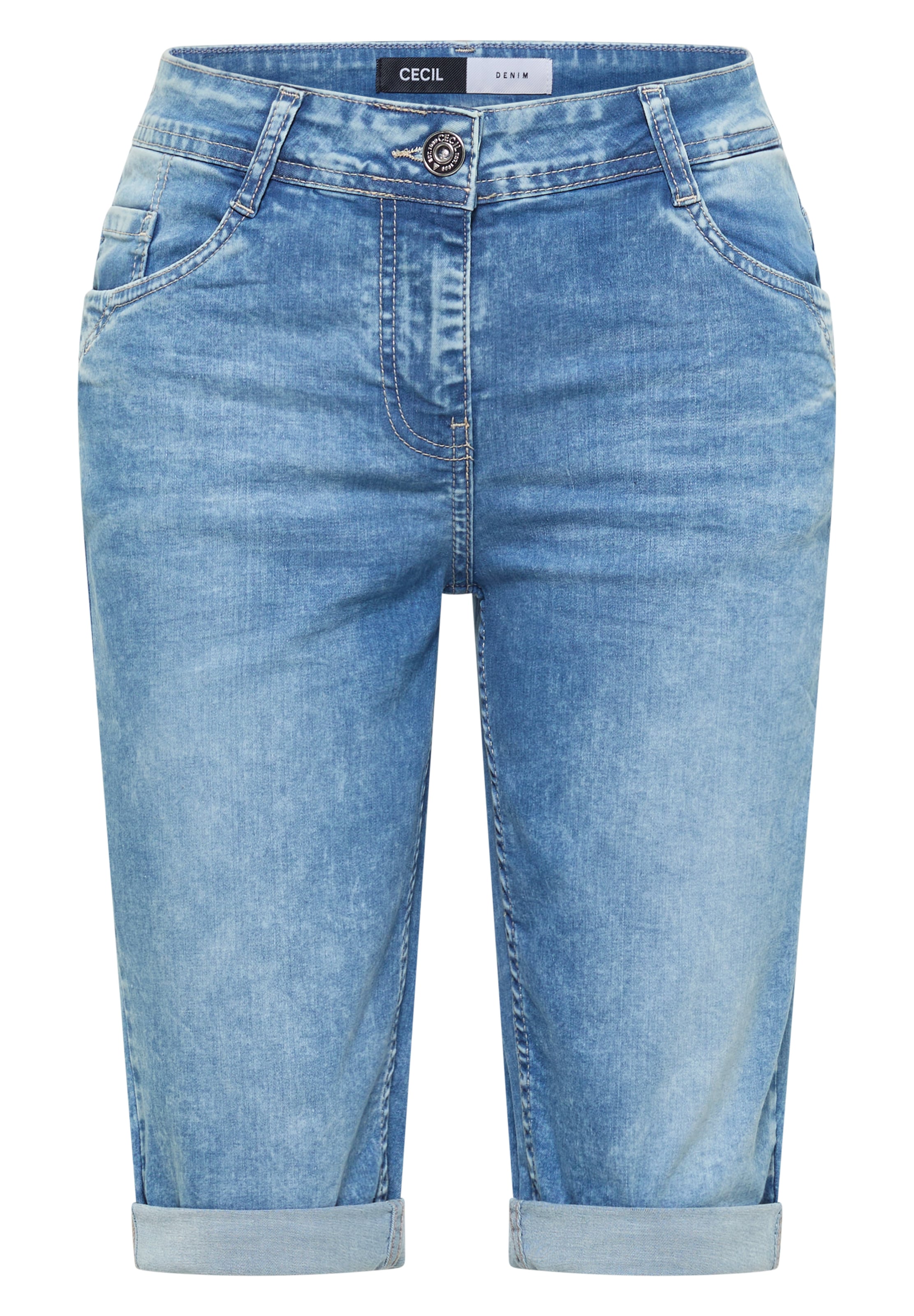 CECIL Slimfit Jeans in Blau: Vorderseite