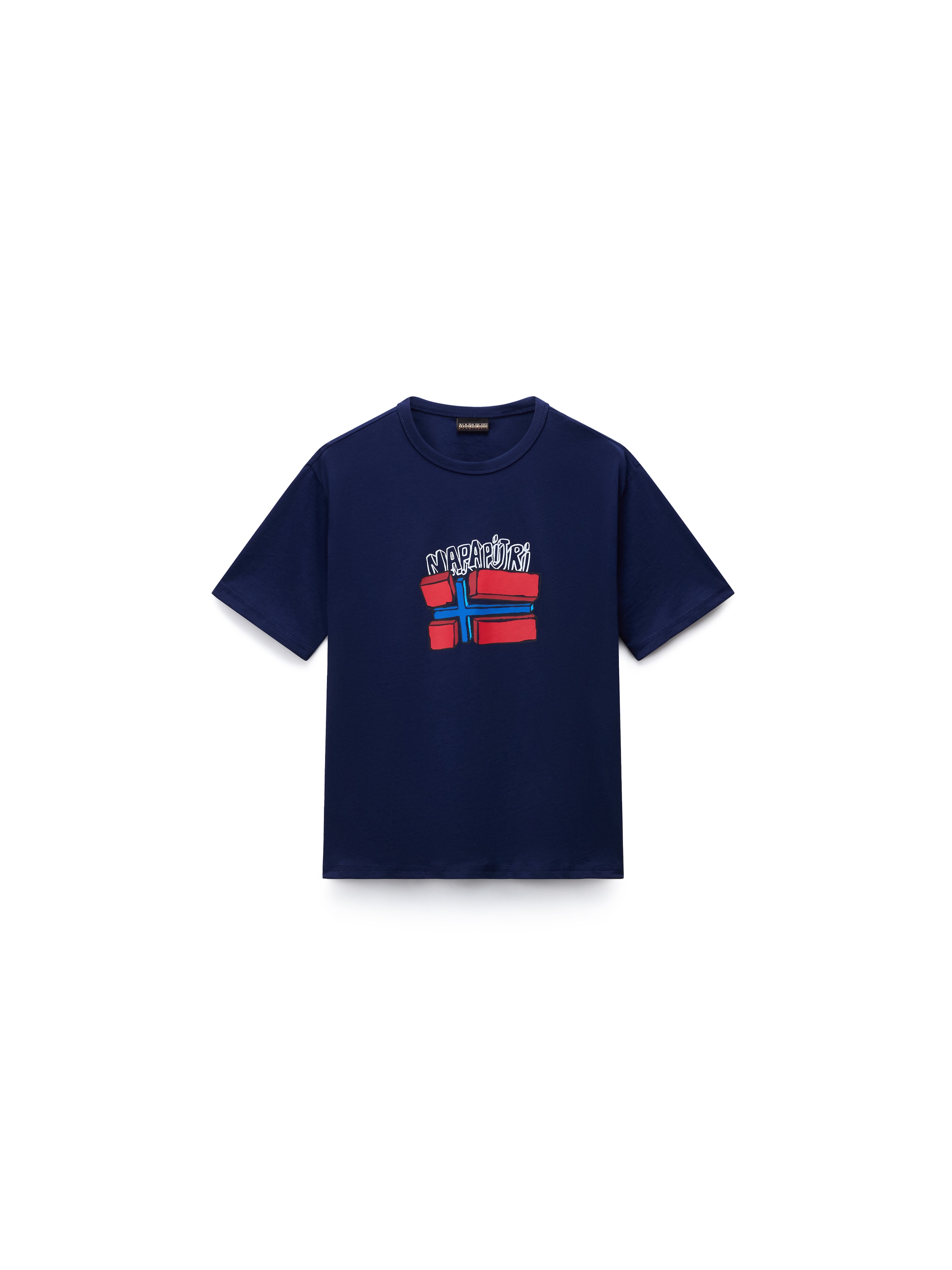 NAPAPIJRI - Camiseta 'K S-ALBEDO SS' en azul: frente