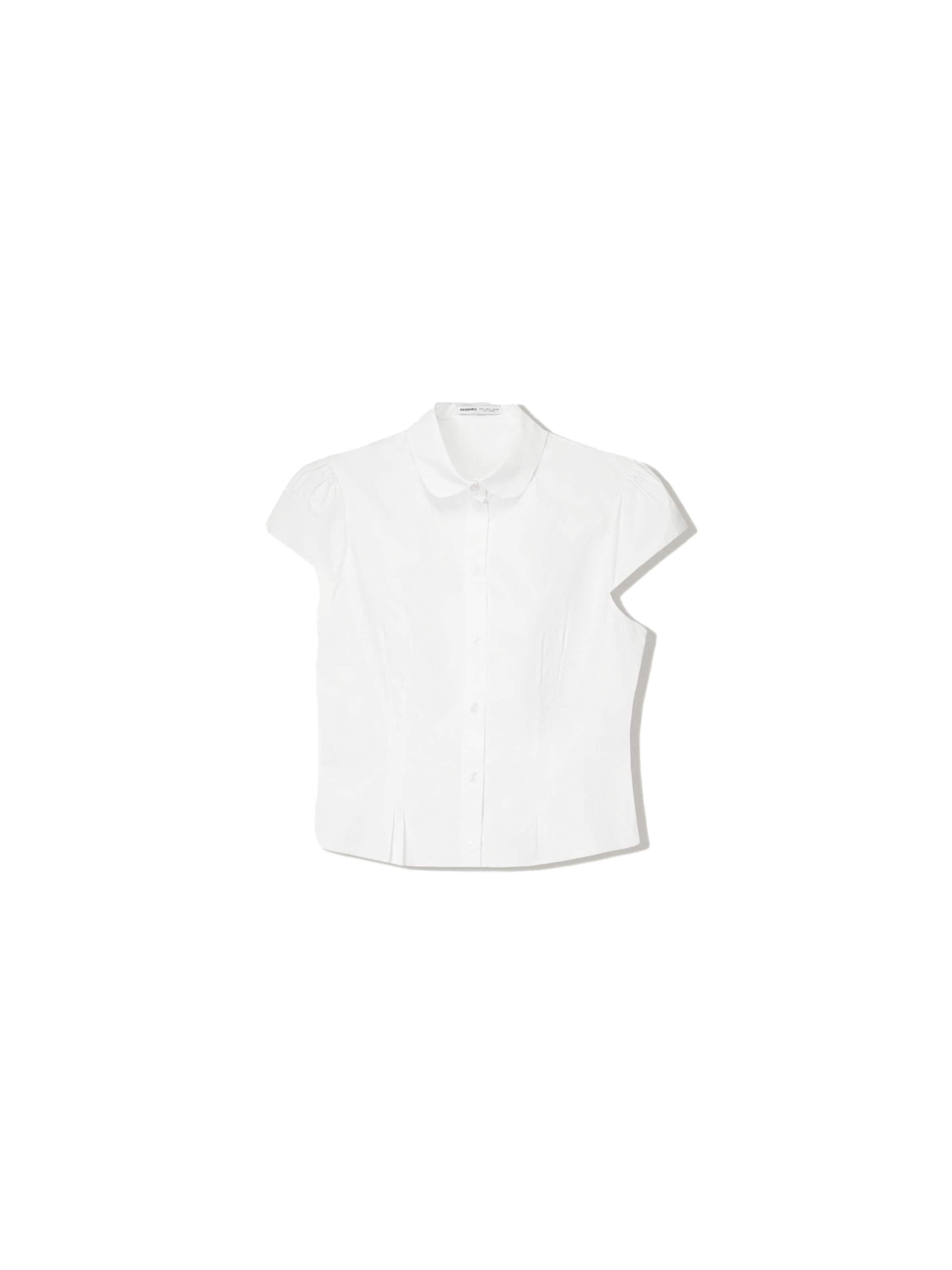 Camicia da donna di Bershka in bianco: frontale