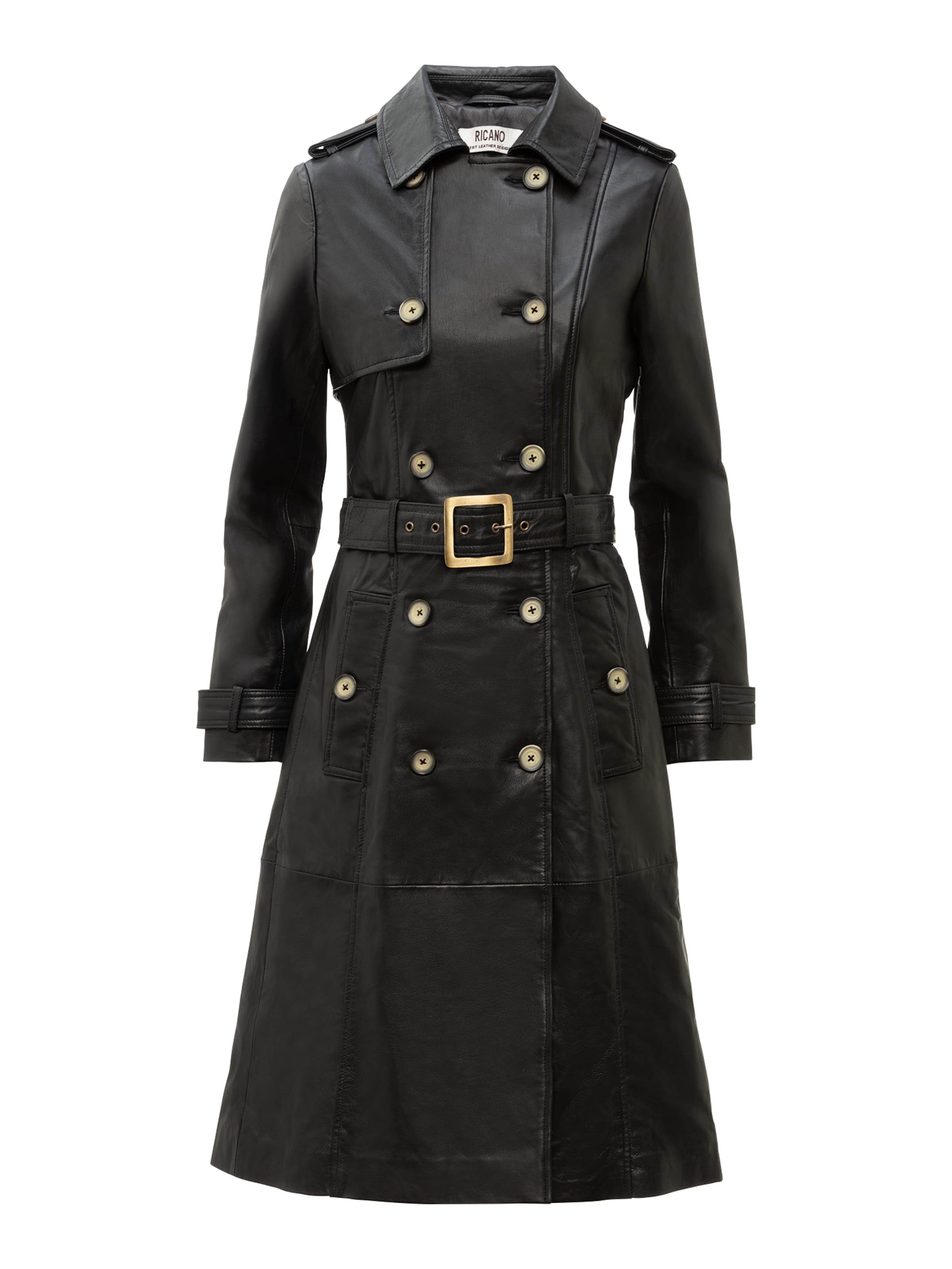 RICANO - Abrigo de entretiempo 'Gloria' en negro: frente