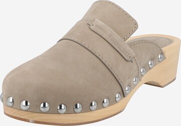 Kennel & Schmenger Clogs in Grey: front