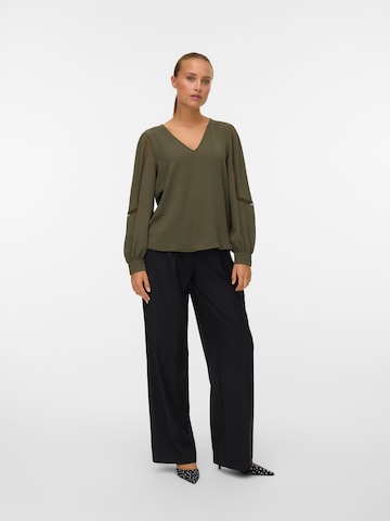 VERO MODA Bluse 'VMALVA' i grøn