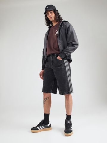 ADIDAS ORIGINALS Loosefit Jeans 'Adicolor Firebird' in Zwart