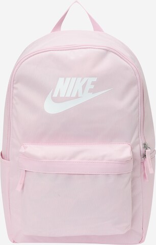 Zaino 'Heritage' di Nike Sportswear in rosa: frontale