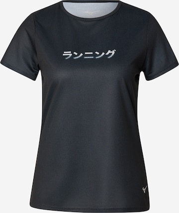 MIZUNO Toiminnallinen paita värissä musta: etupuoli