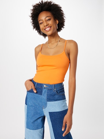 WEEKDAY Top in Orange: front