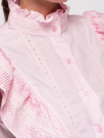 Ombre Blouse in Roze