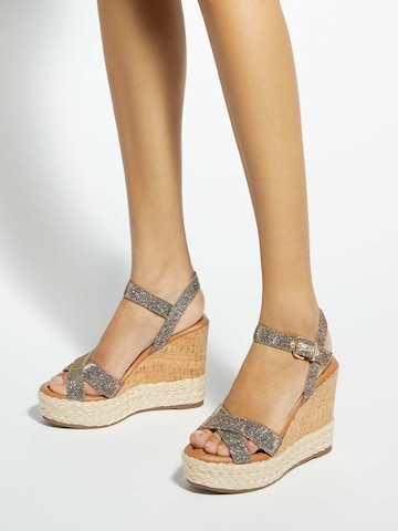 Dune LONDON Sandale 'Kindest' in Bronze