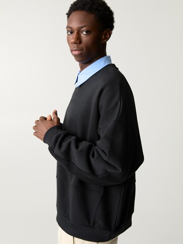 Sweat-shirt Pull&Bear en noir