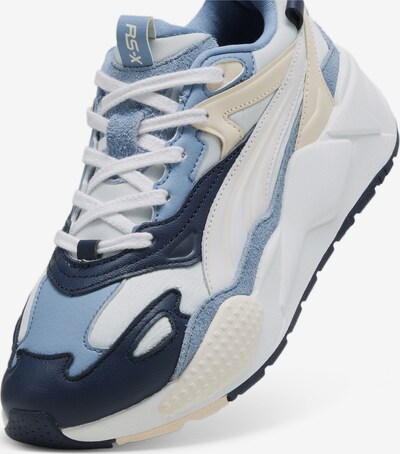 PUMA Baskets basses 'RS-X ' en beige / bleu / blanc, Vue avec produit