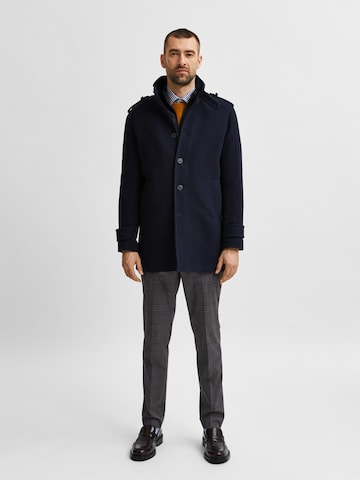 SELECTED HOMME Between-Seasons Coat in Blue