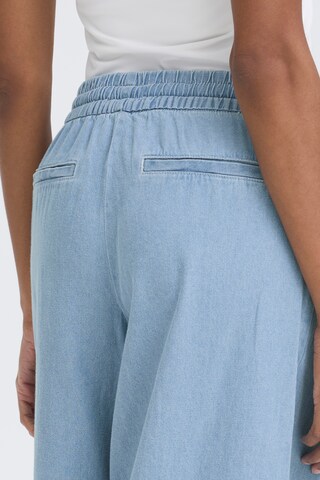 ICHI Wide Leg Jeans 'IHArcher' in Blau