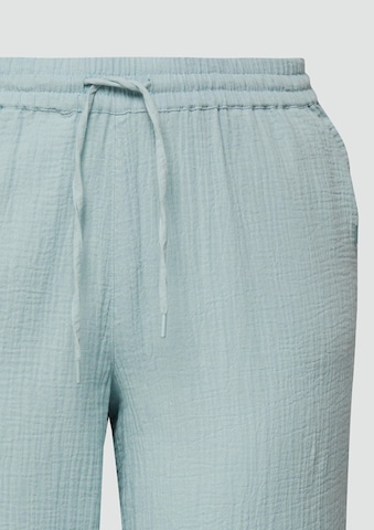 QS Wide leg Broek in Blauw