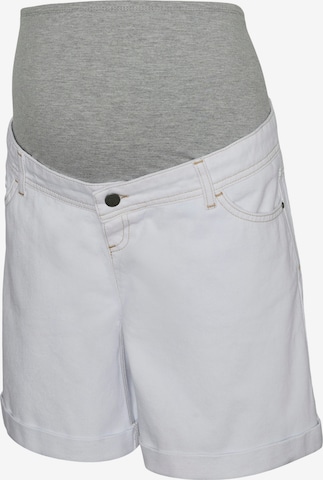 MAMALICIOUS Regular Farkut 'MLOLLI' värissä valkoinen: etupuoli