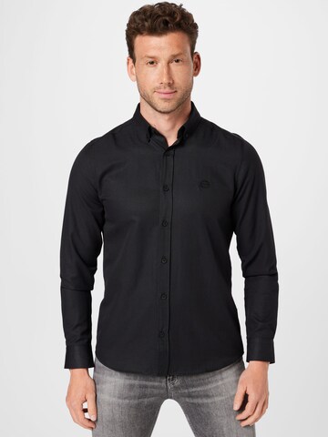 Regular fit Camicia di BURTON MENSWEAR LONDON in nero: frontale