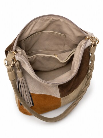 COLLEZIONE ALESSANDRO Shoulder Bag 'Patchwork' in Grey