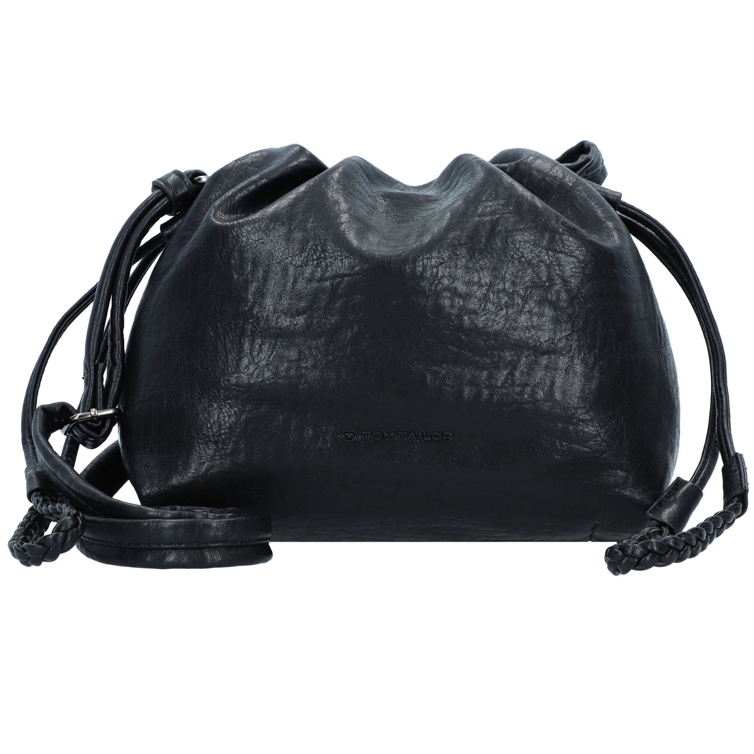 TOM TAILOR Schoudertas 'Liza' in Zwart: voorkant