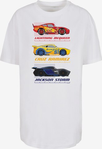 F4NT4STIC T-Shirt 'Cars Racer Profile' in Weiß: predná strana