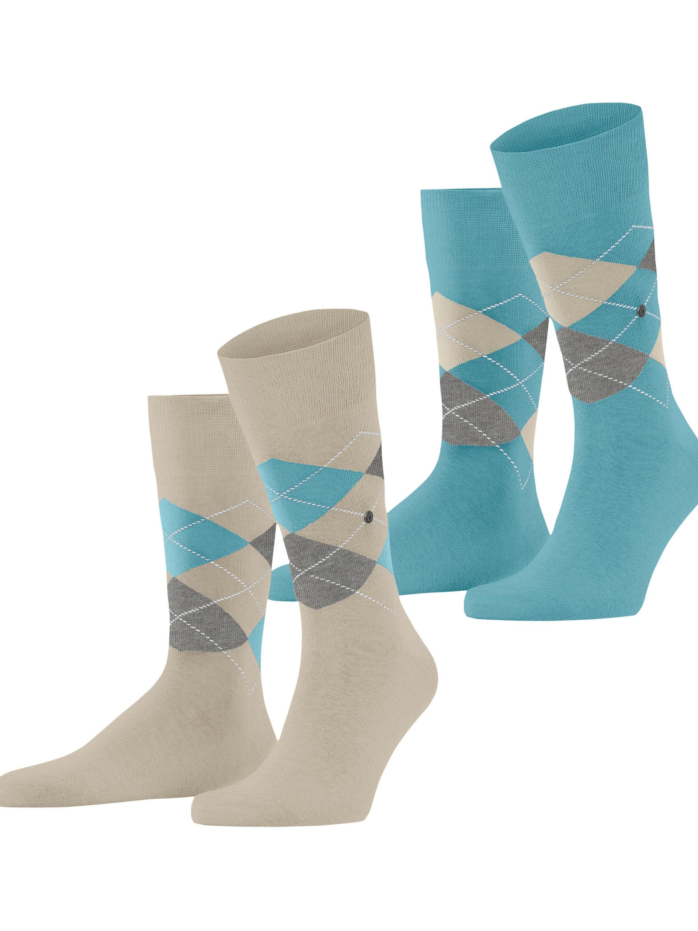 BURLINGTON Socks 'Everyday Argyle' in Grey: front