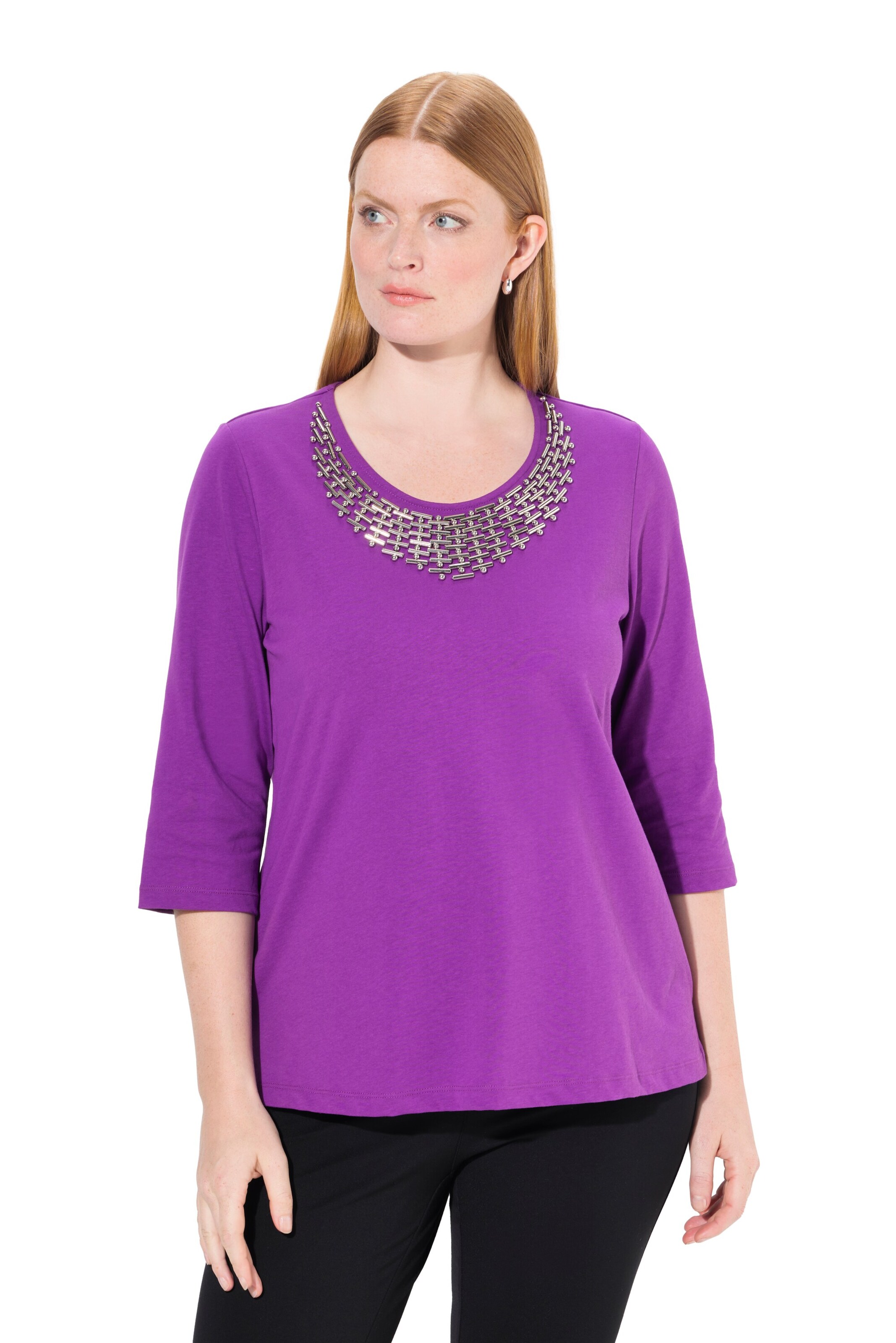 Ulla Popken Shirt in Purple: front