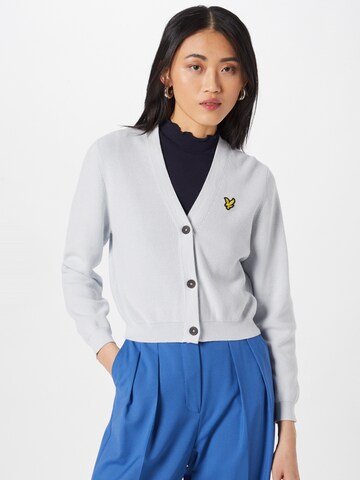 Lyle & Scott Knit Cardigan in Blue: front