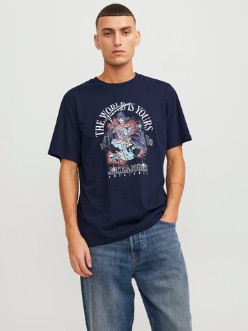 JACK & JONES T-Shirt 'HEAVENS' in Blau: predná strana