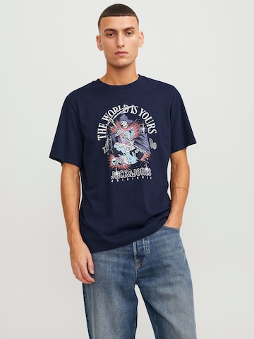 JACK & JONES T-Shirt 'HEAVENS' in Blau: predná strana