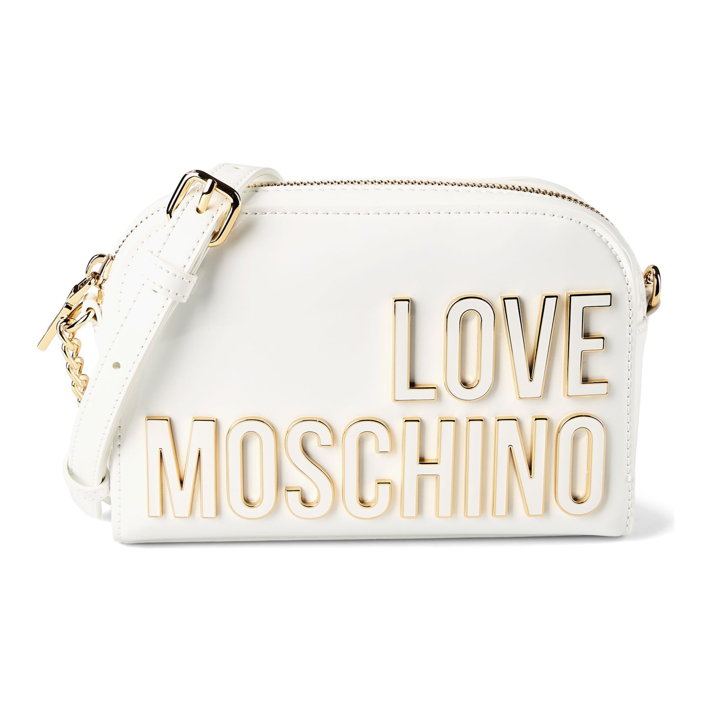 Sac à bandoulière Love Moschino en blanc : devant