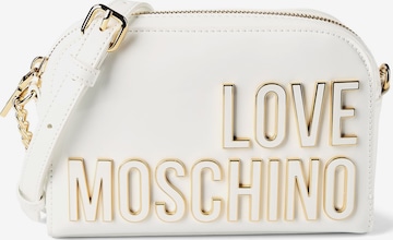 Sac à bandoulière Love Moschino en blanc : devant