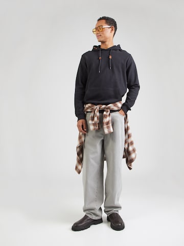 INDICODESweater majica 'Salupe' - crna boja
