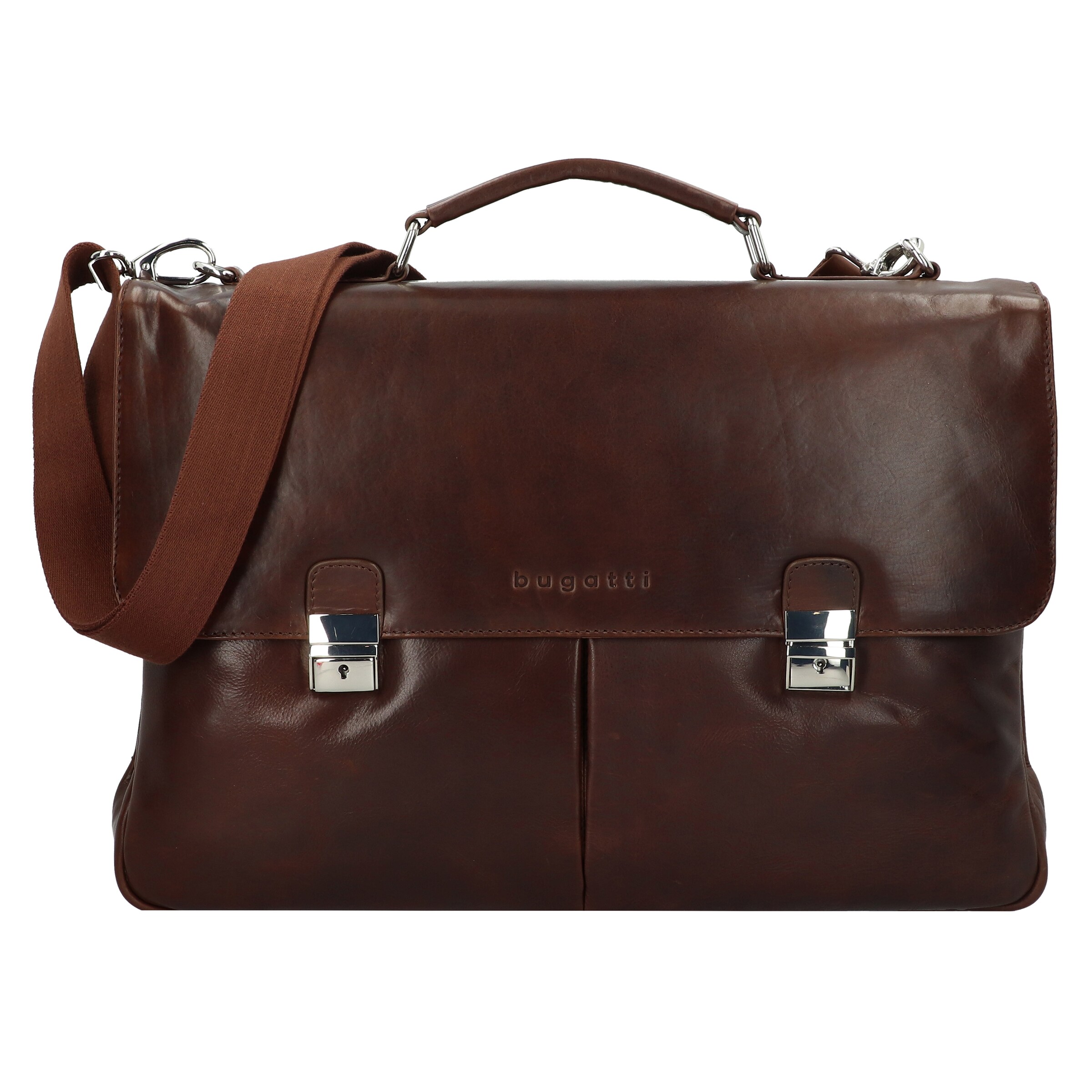 Porte-documents 'Romano' bugatti en marron : devant