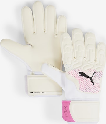 PUMA Athletic Gloves 'Future Match' in White: front