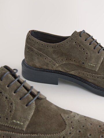 Next Brogues in Braun