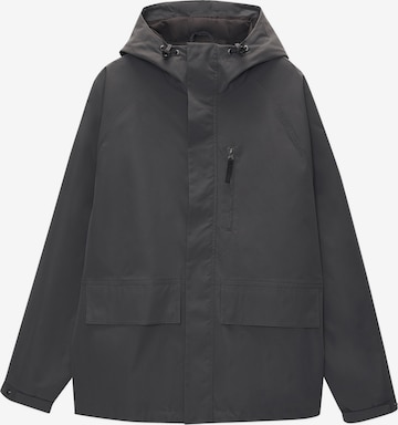 Pull&Bear Between-Season Jacket in Black: front