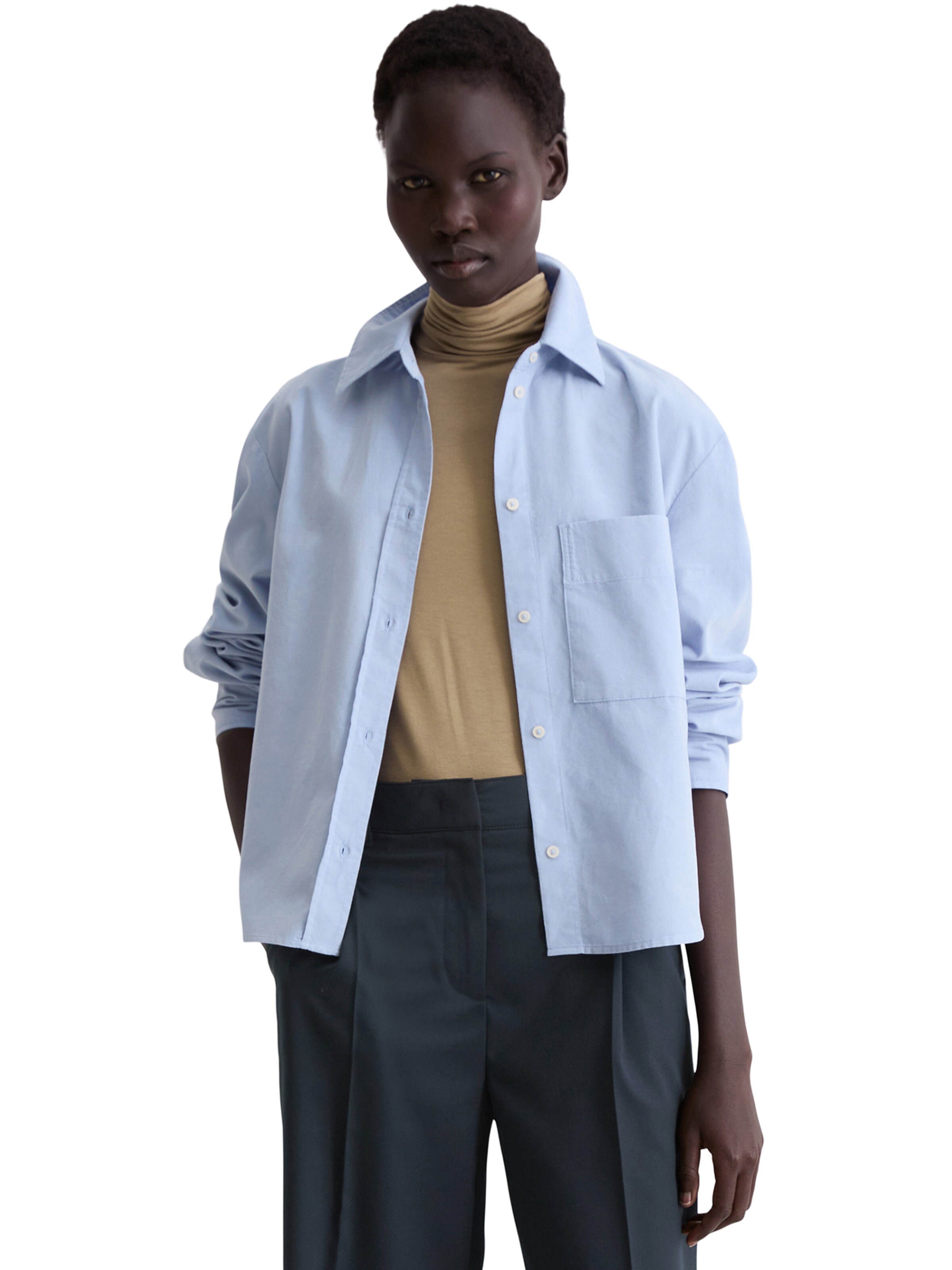 Marc O'Polo Bluzka w kolorze niebieski: przód