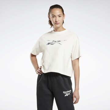 Reebok Functioneel shirt in Wit: voorkant