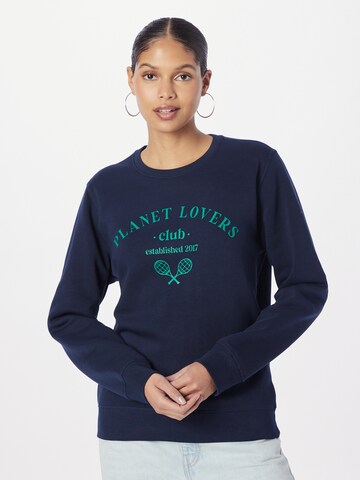 Bizance Paris Sweatshirt 'SAMSON' in Blauw: voorkant