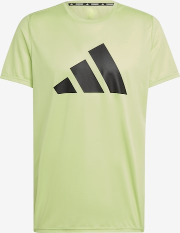 ADIDAS PERFORMANCE Performance Shirt 'Run It' in Green: front