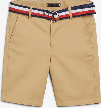TOMMY HILFIGER Pantalon en beige / bleu marine / rouge sang / blanc, Vue avec produit