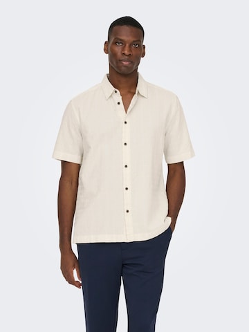 Coupe regular Chemise 'ONSWilson' Only & Sons en gris : devant