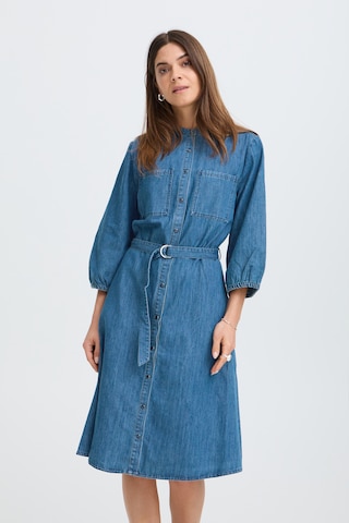 Pulz Blousejurk 'PZMalia' in Blauw: voorkant