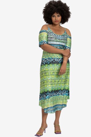 Ulla Popken Summer Dress in Green: front