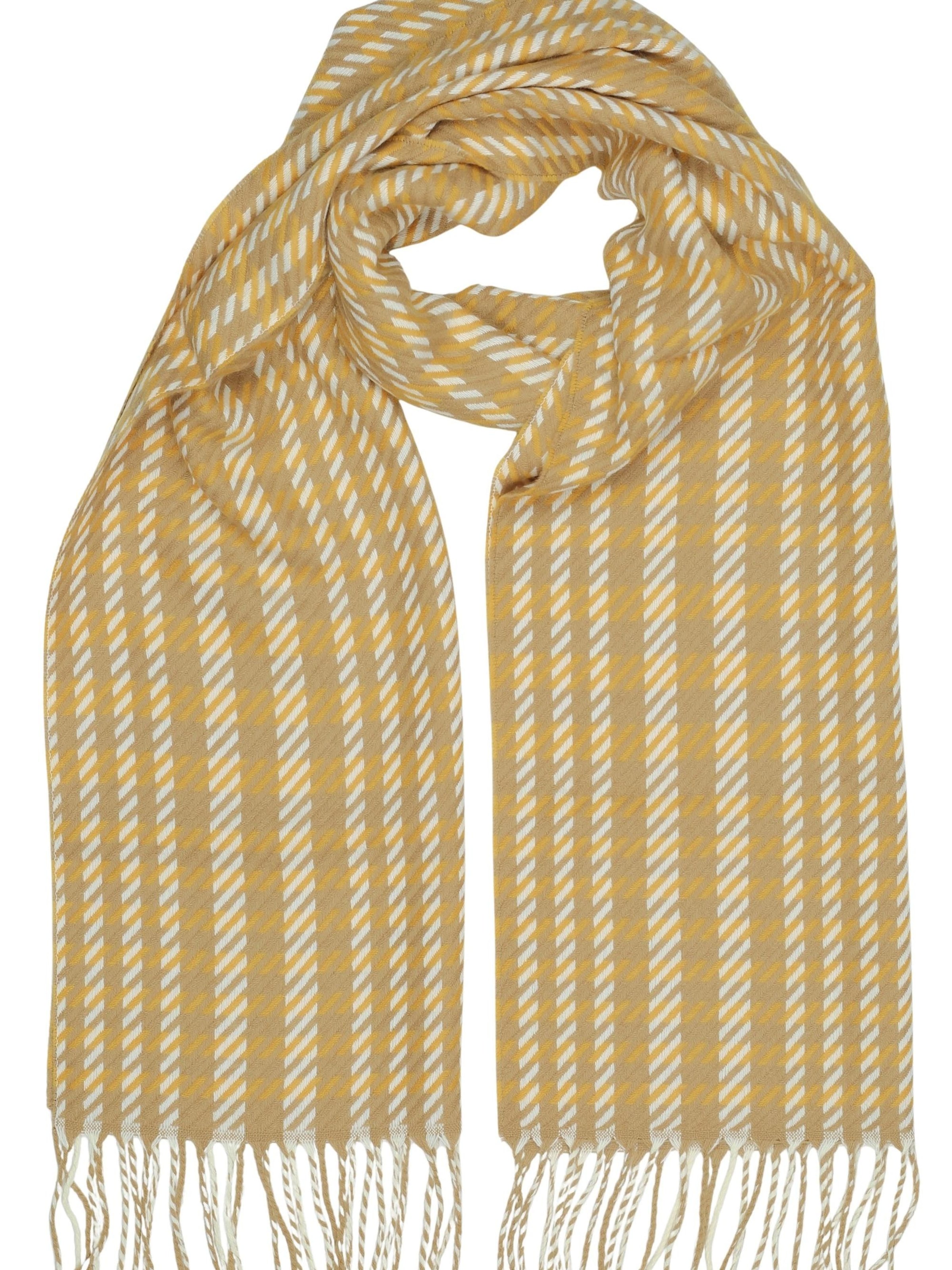 COLLEZIONE ALESSANDRO Scarf 'Inverno' in Yellow: front