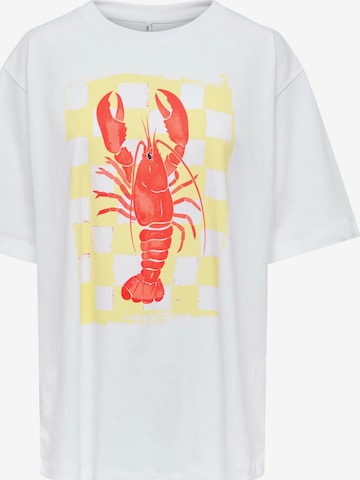 ONLY Футболка 'ONLROSIE' в Белый: спереди