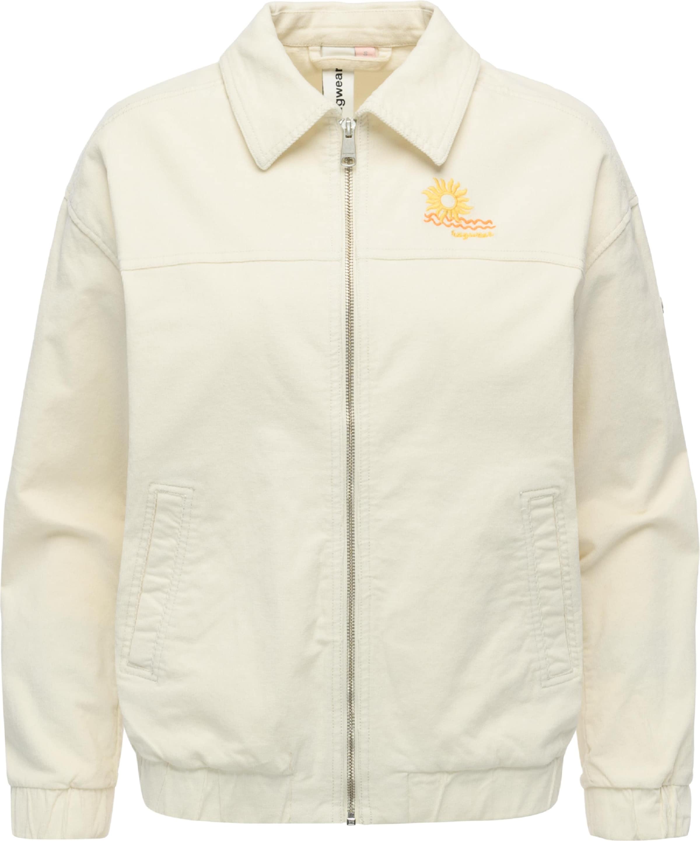 Ragwear Tussenjas 'Melvene Cordy' in Wit: voorkant