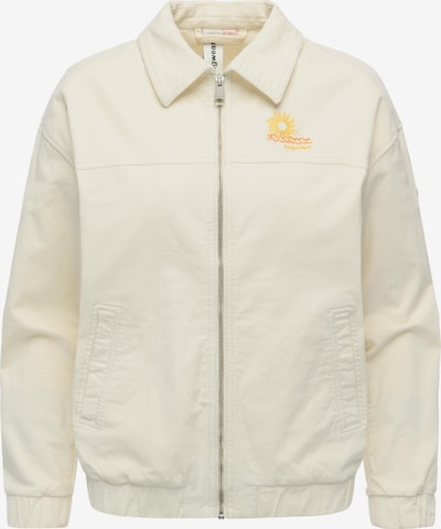 Ragwear Übergangsjacke 'Melvene Cordy' in gelb / weiß, Produktansicht